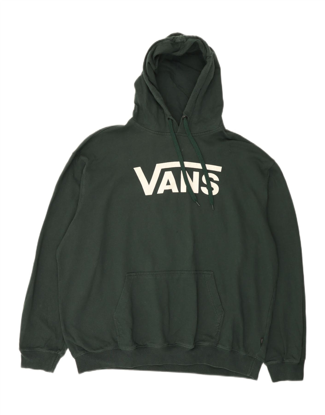 Vans Mens Graphic Hoodie Jumper XL Verde Algodão