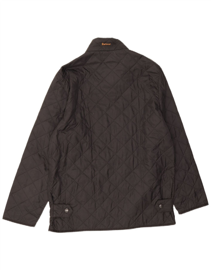 Jaqueta acolchoada masculina Barbour UK 38 poliamida preta média
