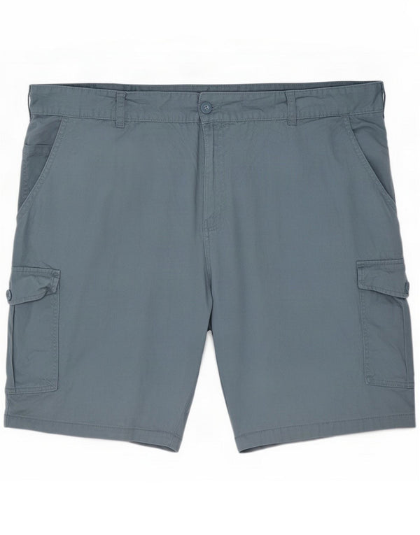 Mountain Warehouse Mens Cargo Shorts 2XL W44 Algodão Azul