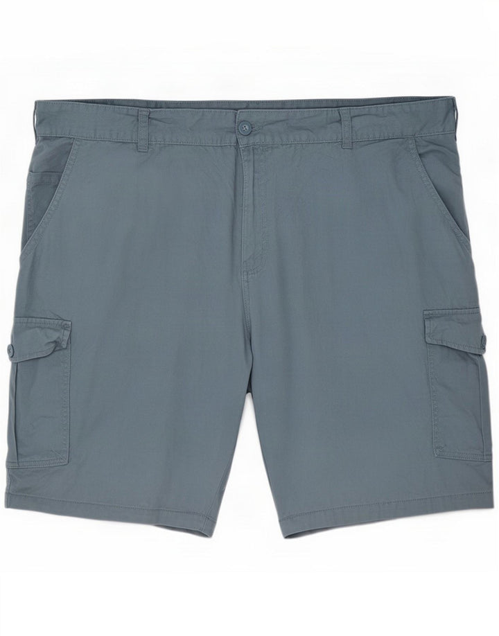 Mountain Warehouse Mens Cargo Shorts 2XL W44 Algodão Azul