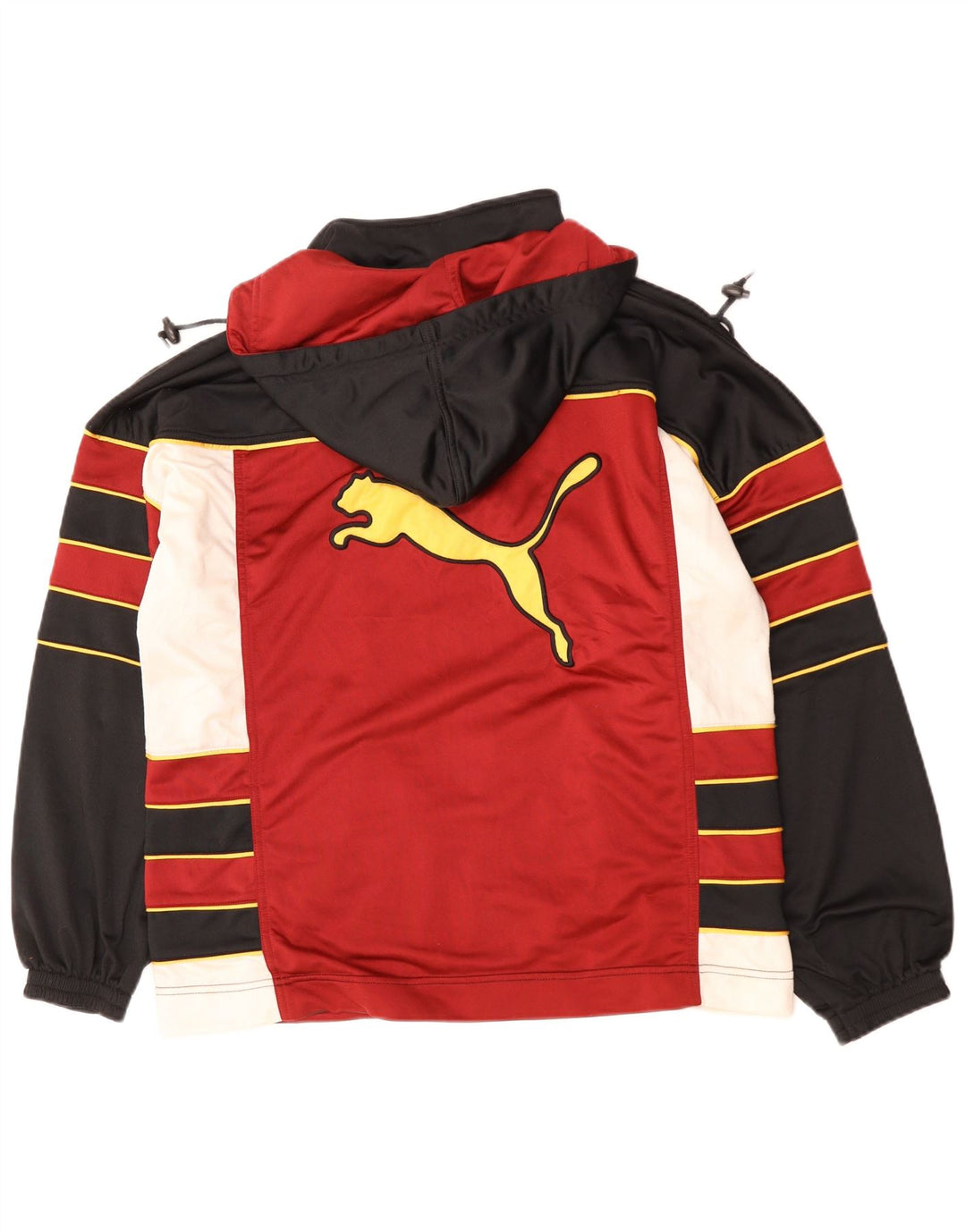 Puma Mens Graphic Hooded Tracksuit Top Jaqueta Médio Borgonha Colourblock