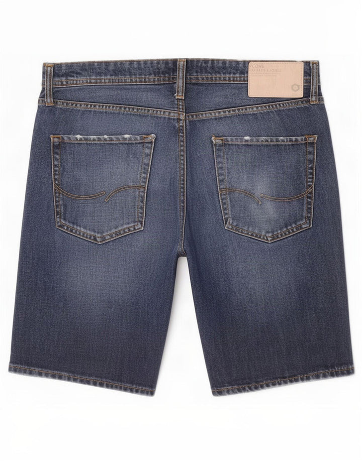 Shorts jeans masculino Jack & Jones Regular Fit grande W34 algodão azul