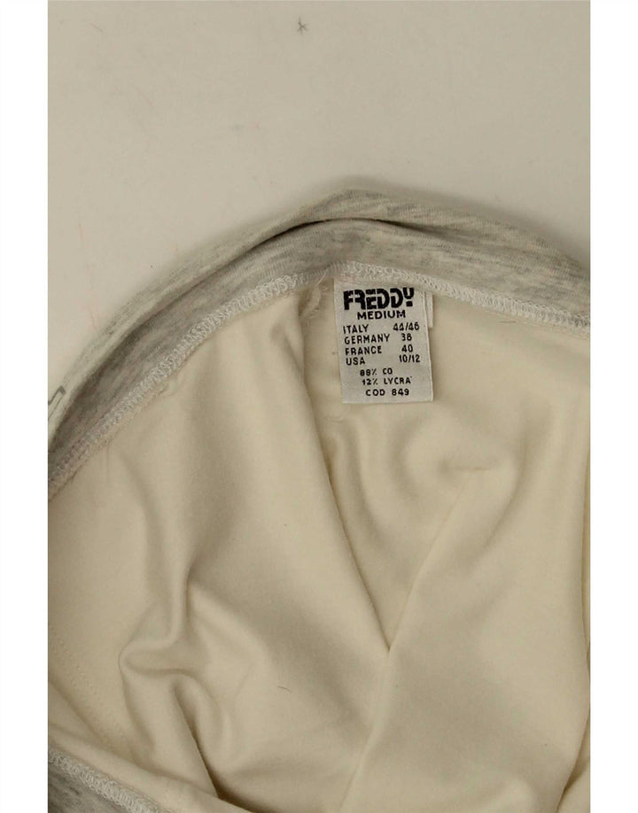 Calça de treino feminina Freddy com estampa gráfica UK 12 bloco colorido branco médio