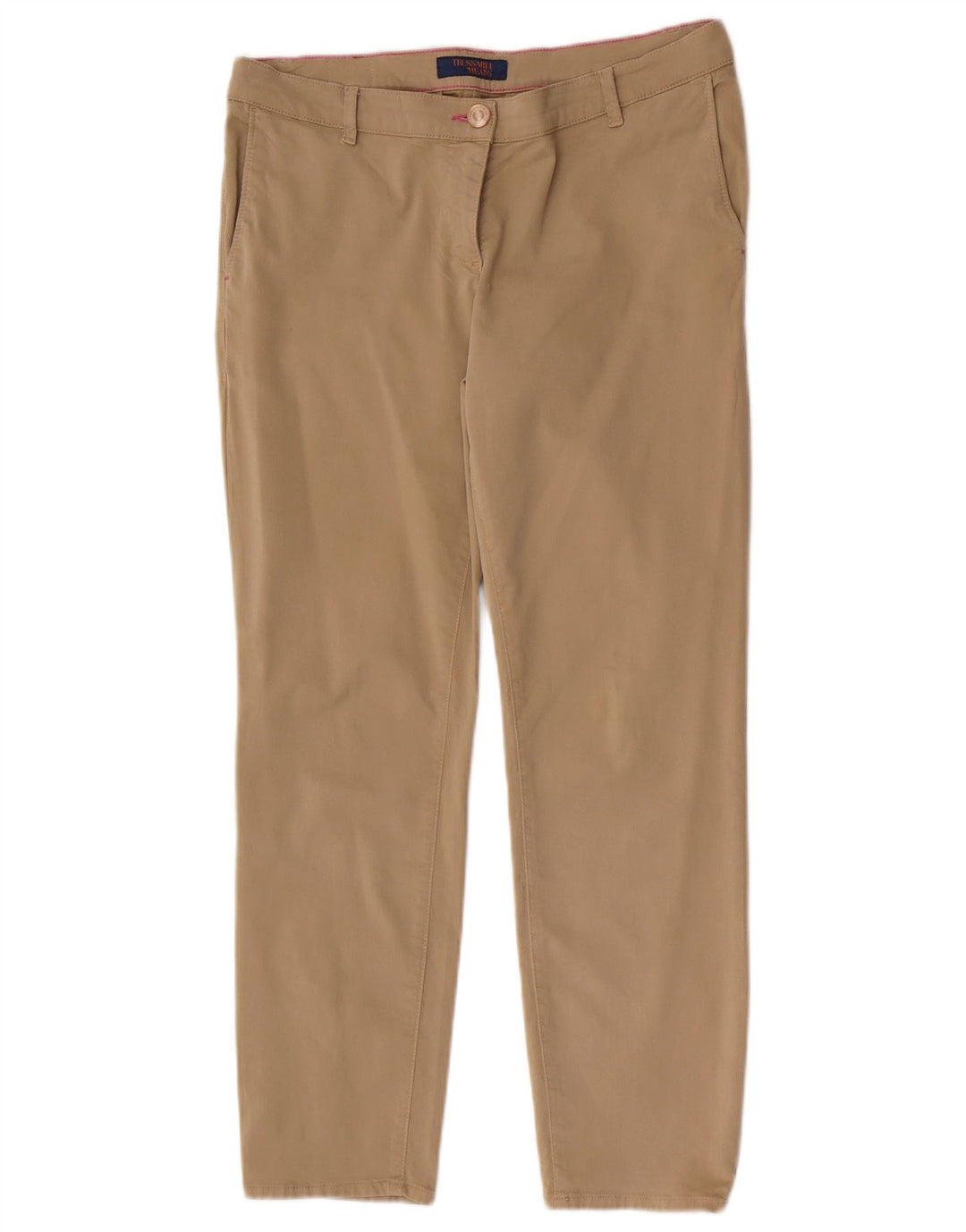 Calça Chino Slim Feminina Trussardi W31 L29 Bege