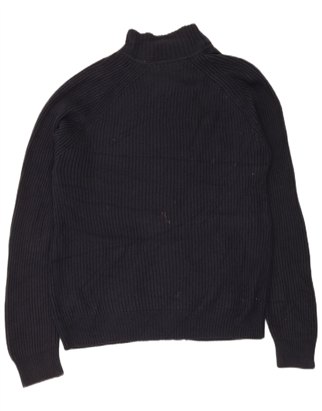 Suéter masculino Calvin Klein com zíper completo e algodão azul marinho médio