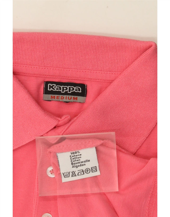 Camisa polo masculina KAPPA médio algodão rosa