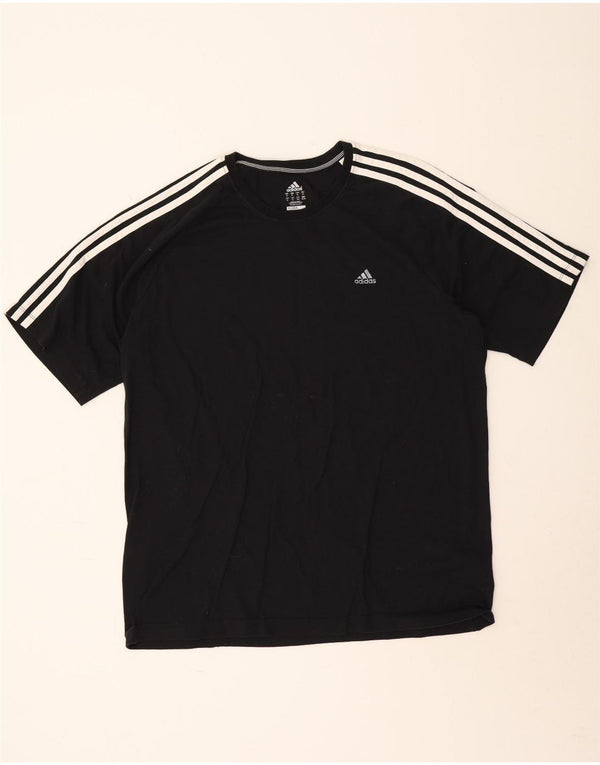 ADIDAS Mens Clima 365 T-Shirt Top XL Preto Algodão
