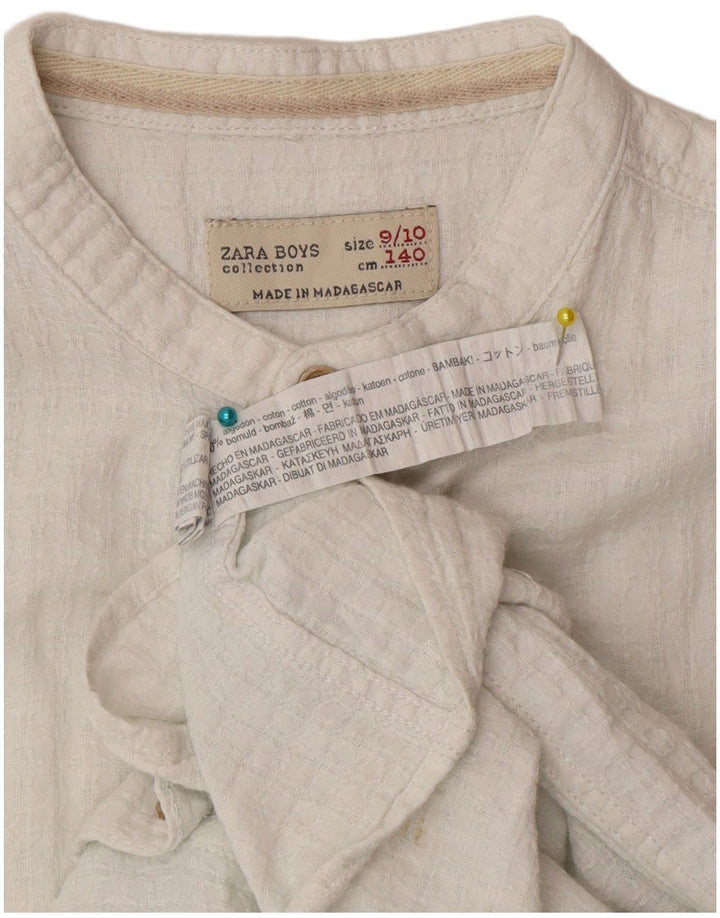 Camisa Zara Boys manga 3/4 9-10 anos branca