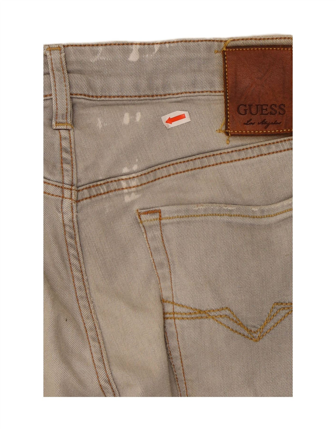 Calça jeans skinny masculina GUESS W32 L32 cinza algodão