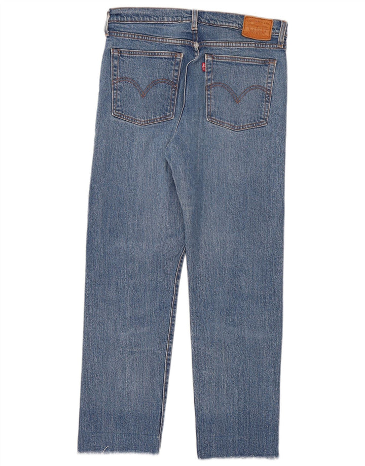 Calça jeans feminina Levi's Wedgie Straight W29 L28 azul algodão