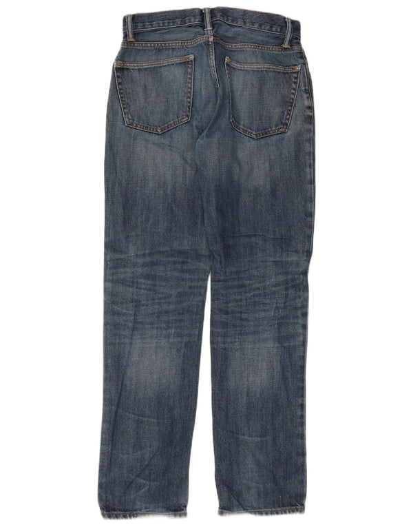 Gap Womens Distressed Straight Jeans  W28 L32 Blue Cotton