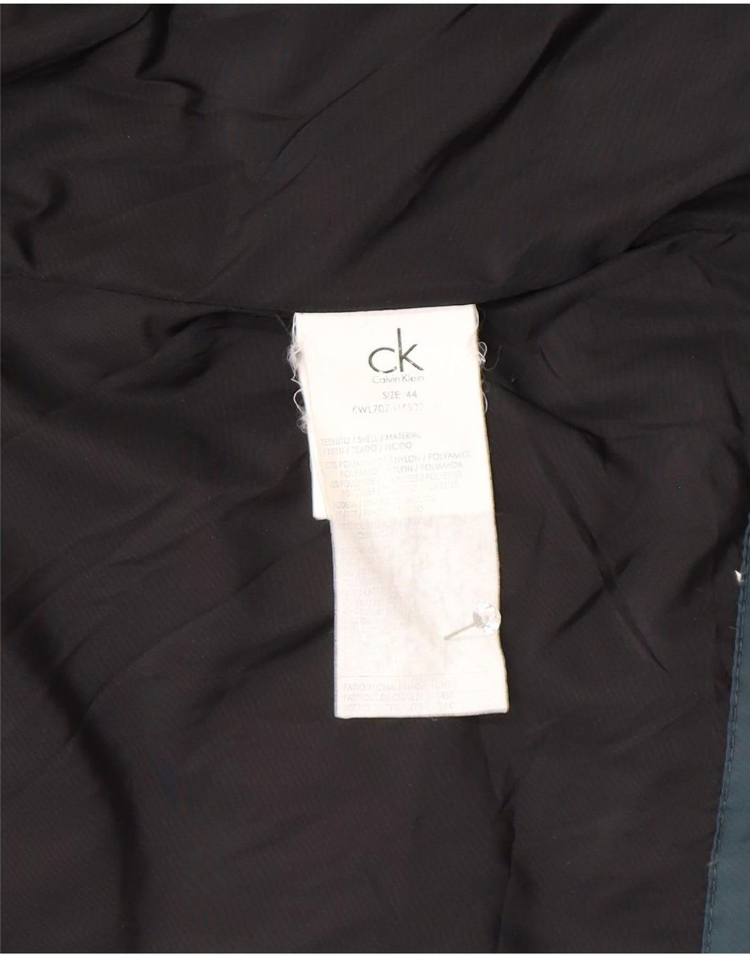 Jaqueta acolchoada feminina Calvin Klein IT 44 poliamida verde médio