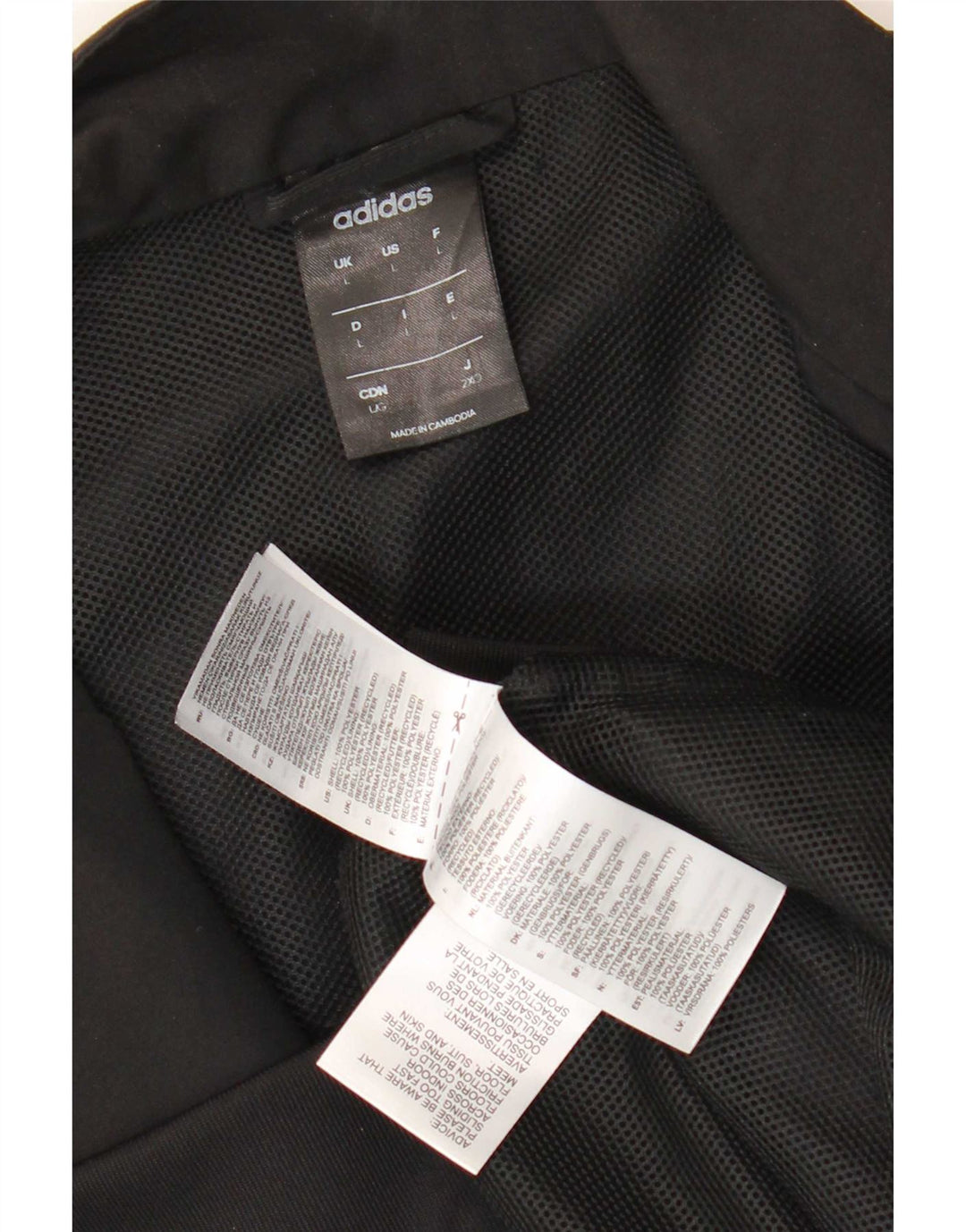 Jaqueta Adidas Mens Climalite Treino Top Grande Poliéster Preto