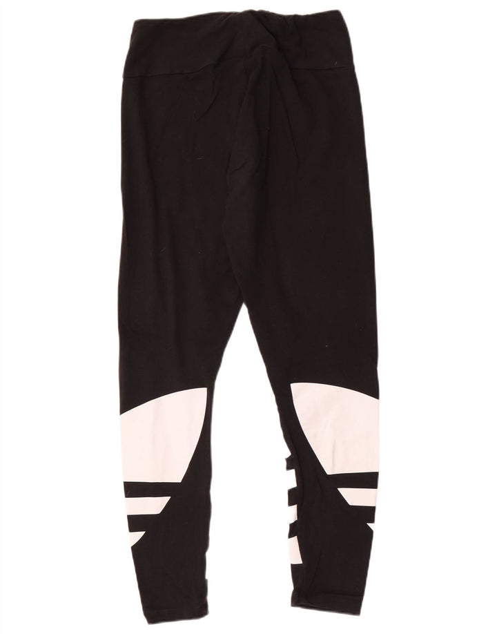 Leggings Adidas Femininas Gráficas UK 12 Médio Preto