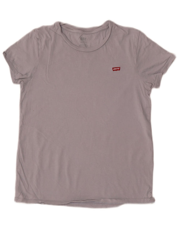 Camiseta Levi's Feminina Perfect Crew Top UK 10 Pequeno Roxo