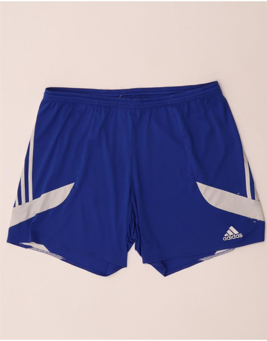Shorts esportivos masculinos Adidas XL azul colorblock poliéster
