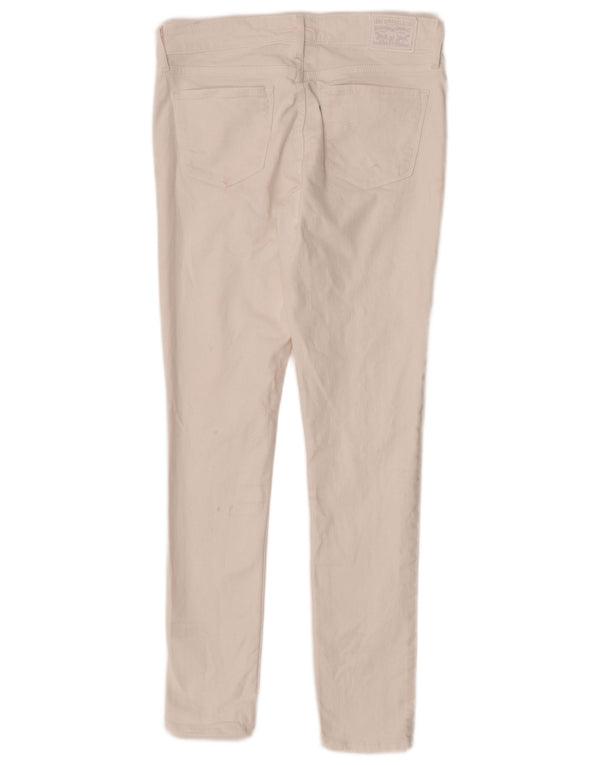Calça jeans feminina Levi's 711 skinny W28 L30 algodão branco