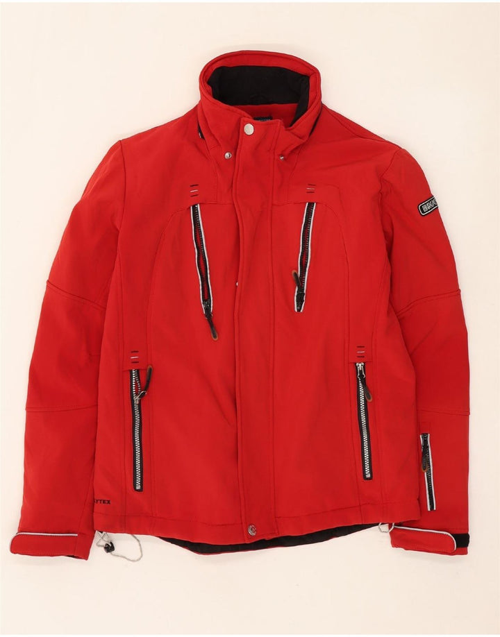 Jaqueta corta-vento masculina BRUGI UK 38 poliéster vermelho médio
