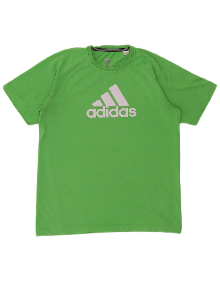 Camiseta Adidas Menino Climalite Graphic 15-16 Anos Verde Algodão