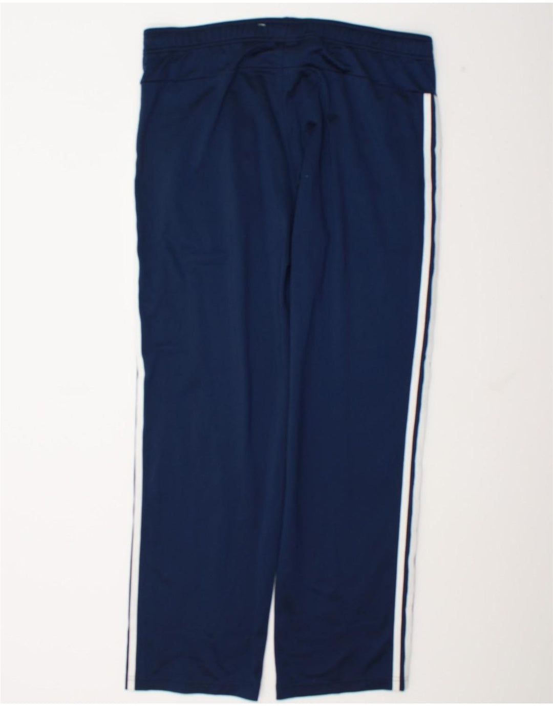 Calça de treino masculina Adidas grande poliéster azul marinho