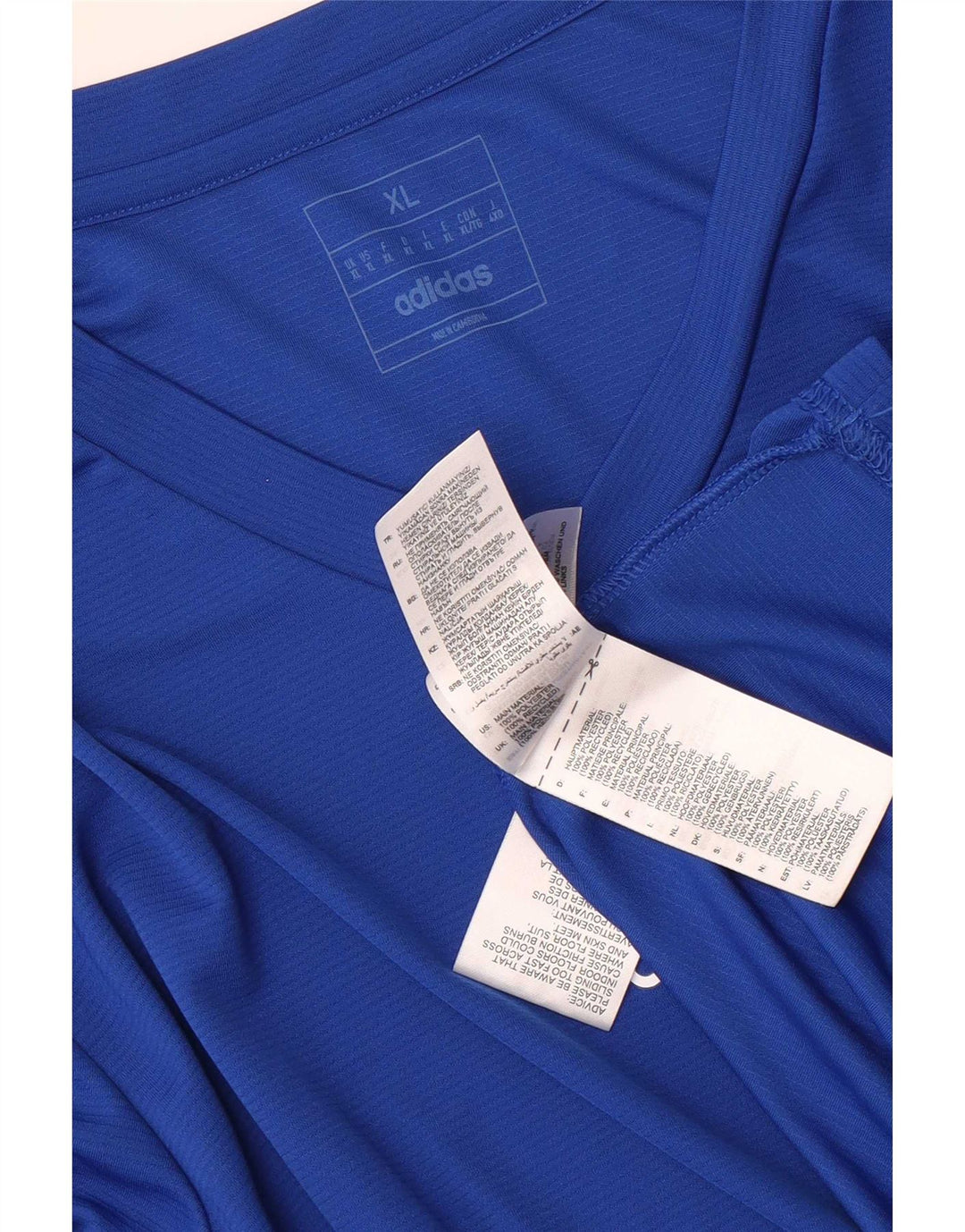 Adidas Mens Aeroready Top Manga Longa XL Azul Poliéster