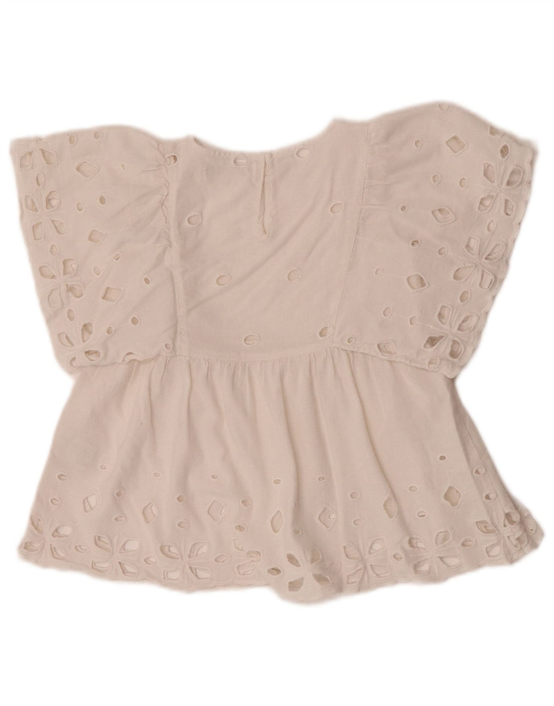 Blusa Zara Meninas Top 6-7 Anos Algodão Branco