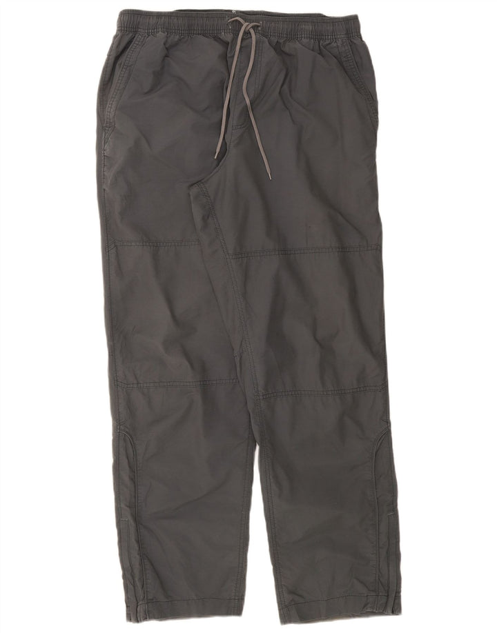 Calça reta masculina Marks & Spencer W38 L31 algodão cinza