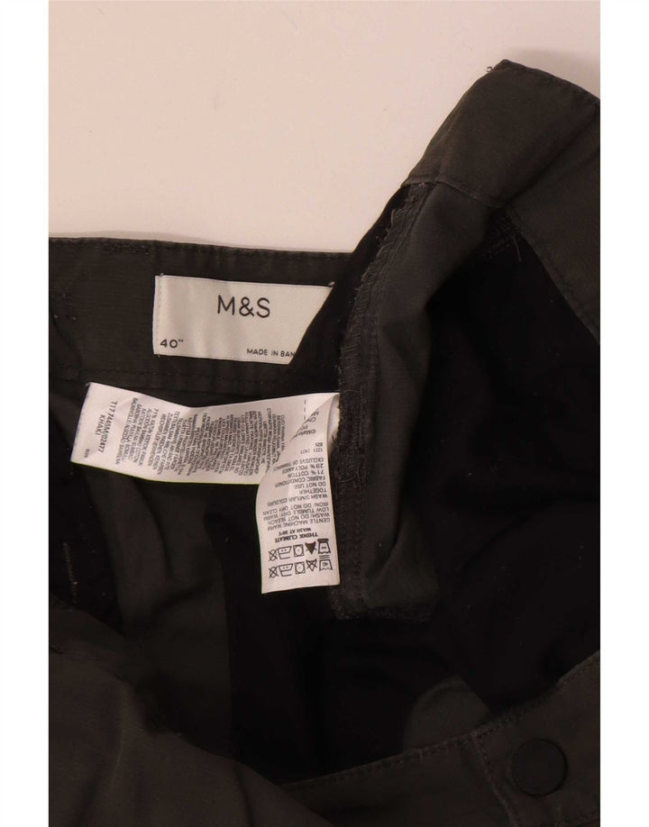 Shorts cargo masculino Marks & Spencer W40 XL algodão cáqui