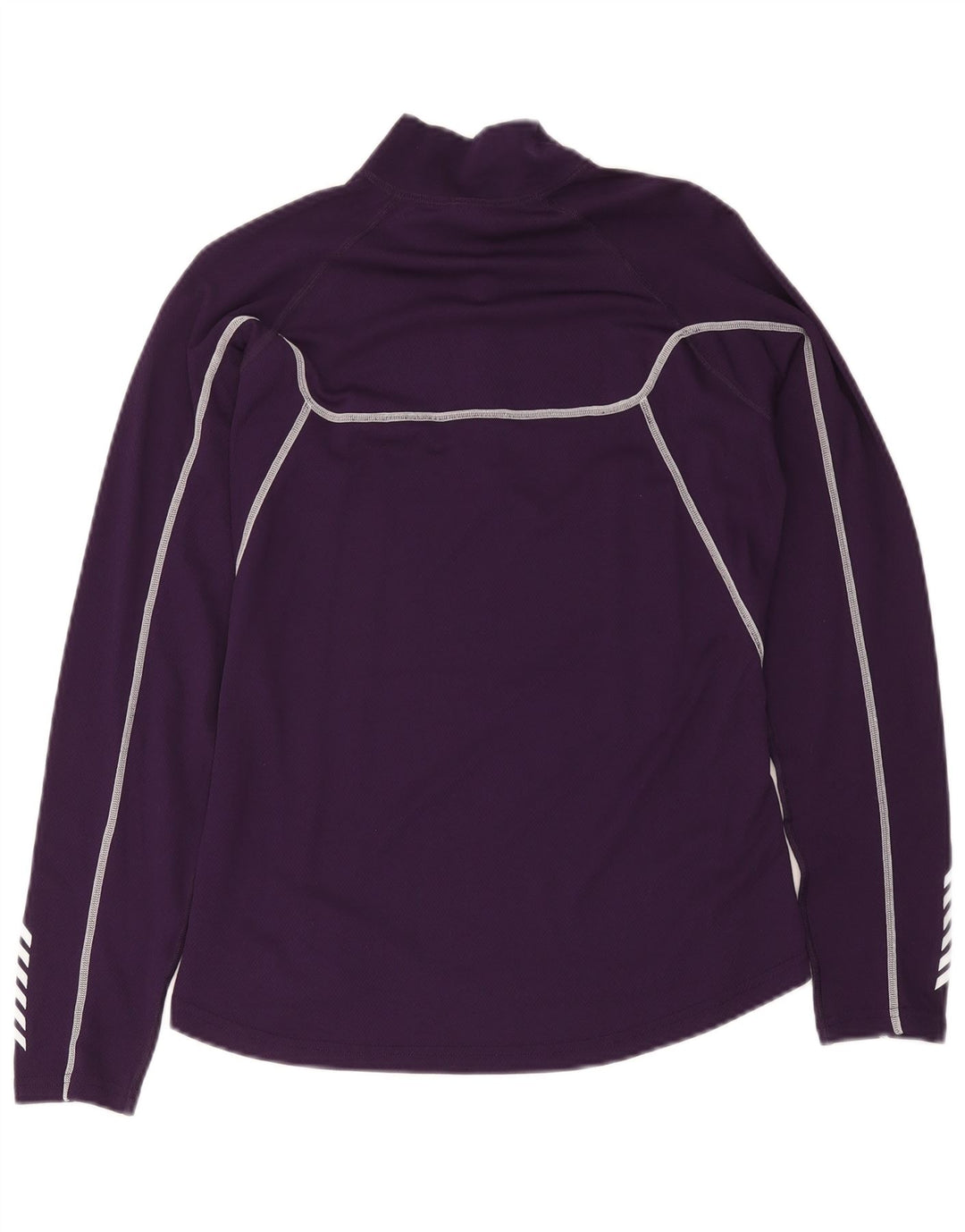 Pulôver Helly Hansen feminino com gola e zíper, top de treino UK 18 XL roxo