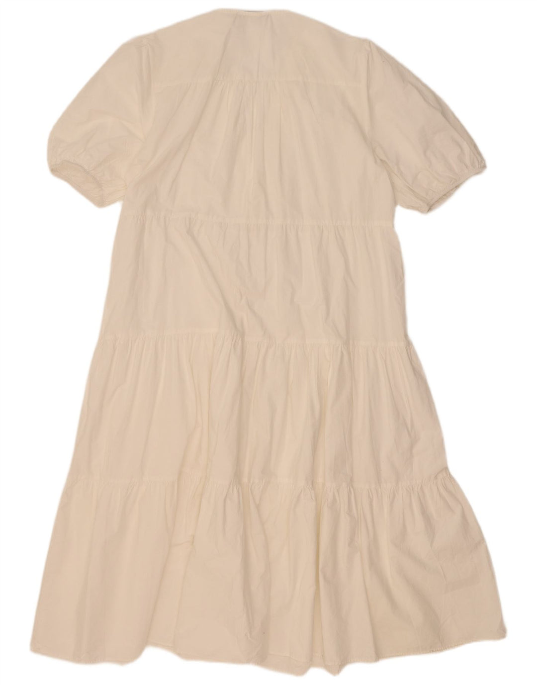 Vestido feminino Zara em camadas UK 14 médio branco