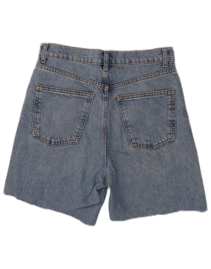 Shorts jeans feminino Zara EU 38 pequeno W28 algodão azul