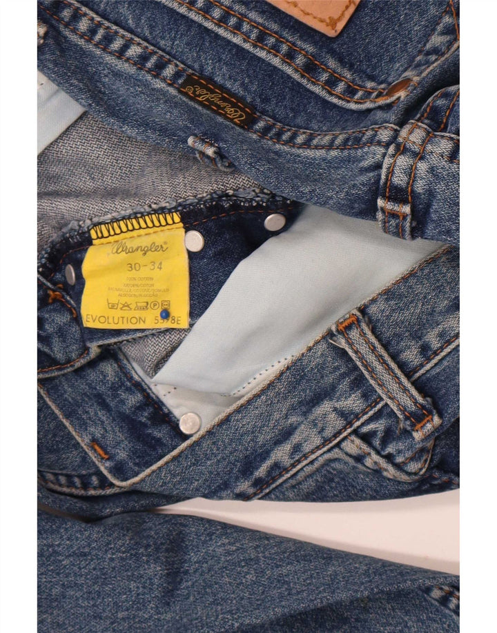Wrangler Masculino Evolution Straight Jeans W30 L31 Azul Algodão