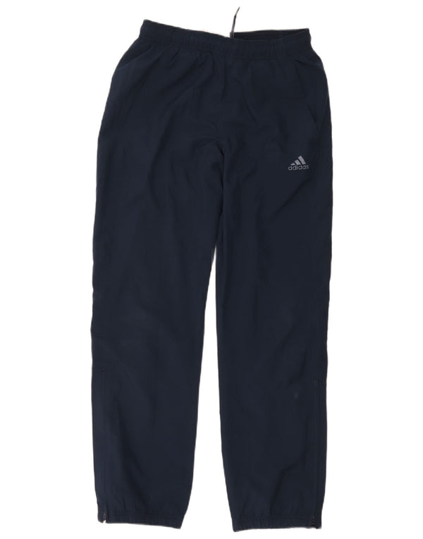 Adidas meninos calças de treino joggers 13-14 anos azul marinho poliéster