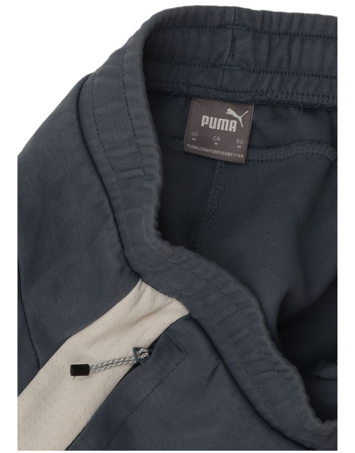 Calça de treino masculina Puma médio azul marinho colorblock