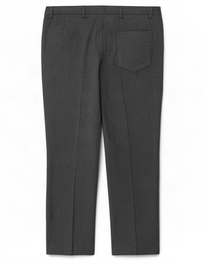 Calça masculina de terno regular Marks & Spencer W38 L29 cinza Houndstooth