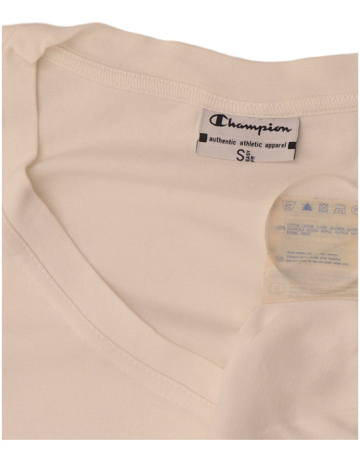 Colete feminino CHAMPION Easy Fit, Reino Unido, 10 algodão branco pequeno