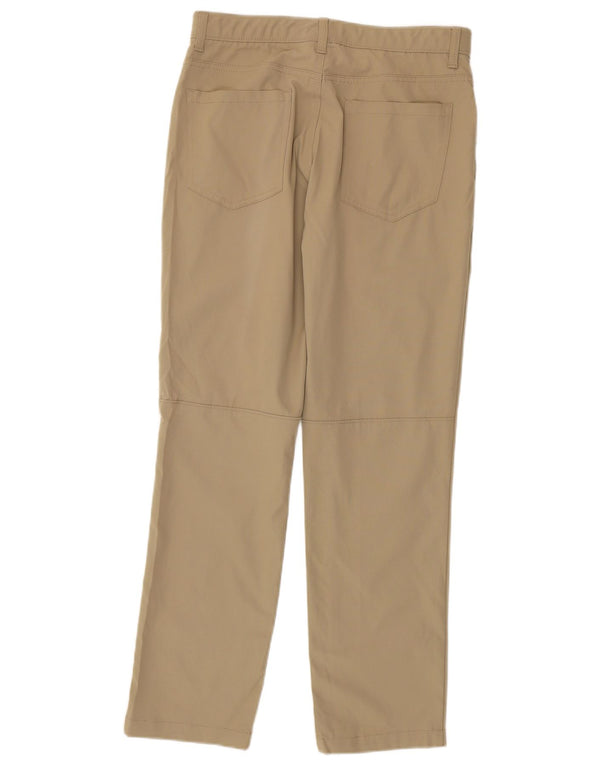 Calça Lee Mens Straight Casual W32 L32 Poliéster Bege