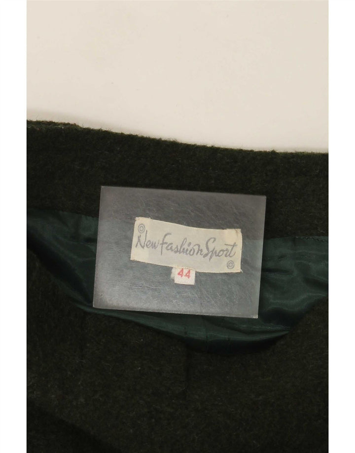 Saia vintage feminina linha A IT 44 médio W28 verde