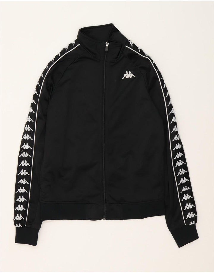 Jaqueta KAPPA Boys Graphic Tracksuit 15-16 Anos Preto Poliéster