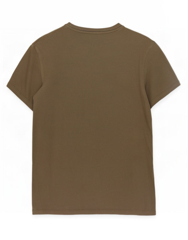 Timberland Camiseta Masculina Slim Fit Top Grande Algodão Cáqui