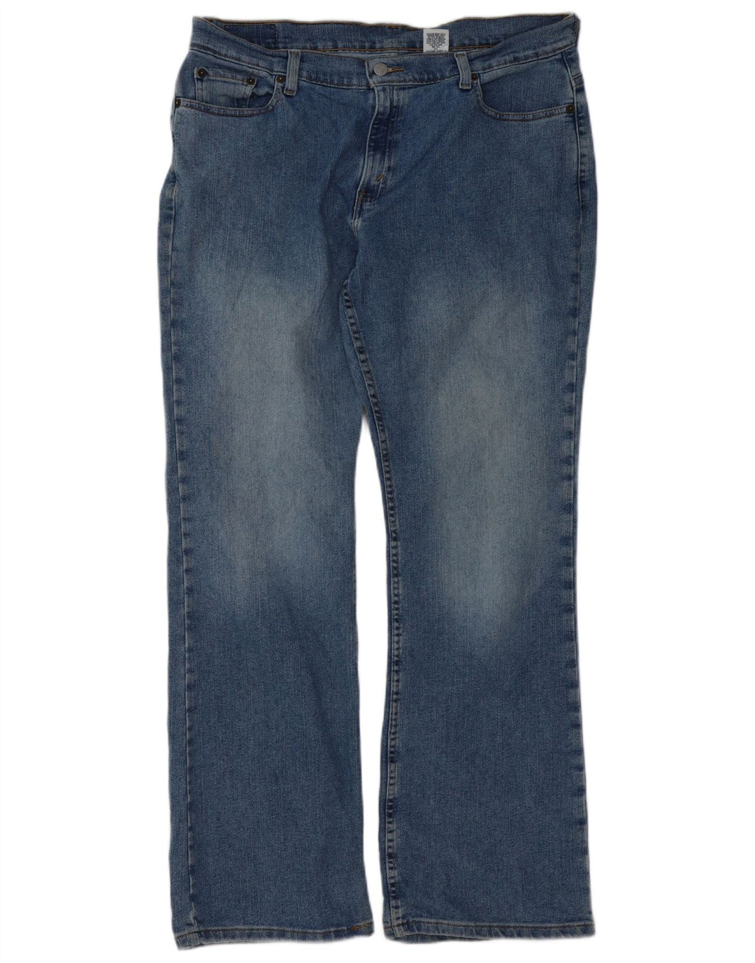 Calça jeans feminina Levi's 515 Bootcut US 16 2XL W36 L32 azul algodão