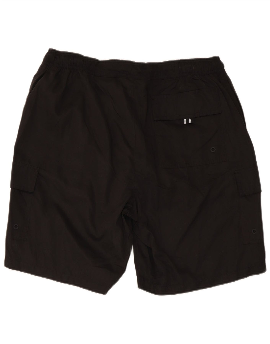 Shorts de natação masculino Cargo da Marks & Spencer, poliéster preto médio