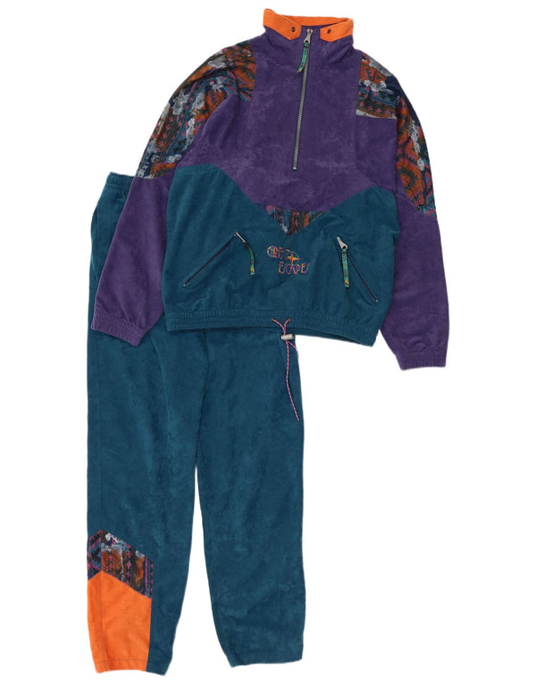 Great Escapes Mens Loose Fit Full Tracksuit IT 44 XS Azul Colourblock
