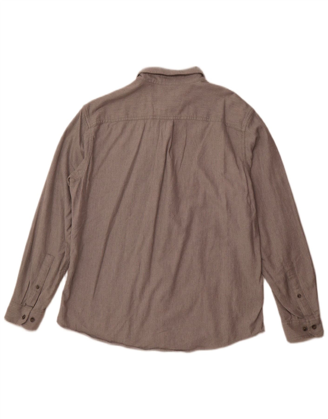 Camisa masculina de flanela Eddie Bauer Classic Fit grande algodão cinza