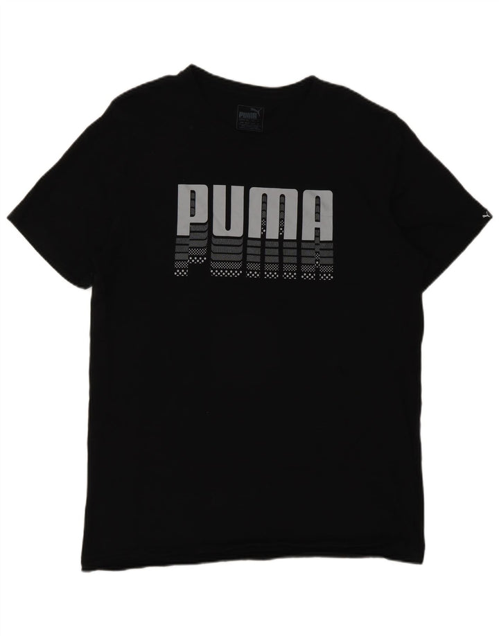 Camiseta Puma Masculina Graphic Top Médio Preto