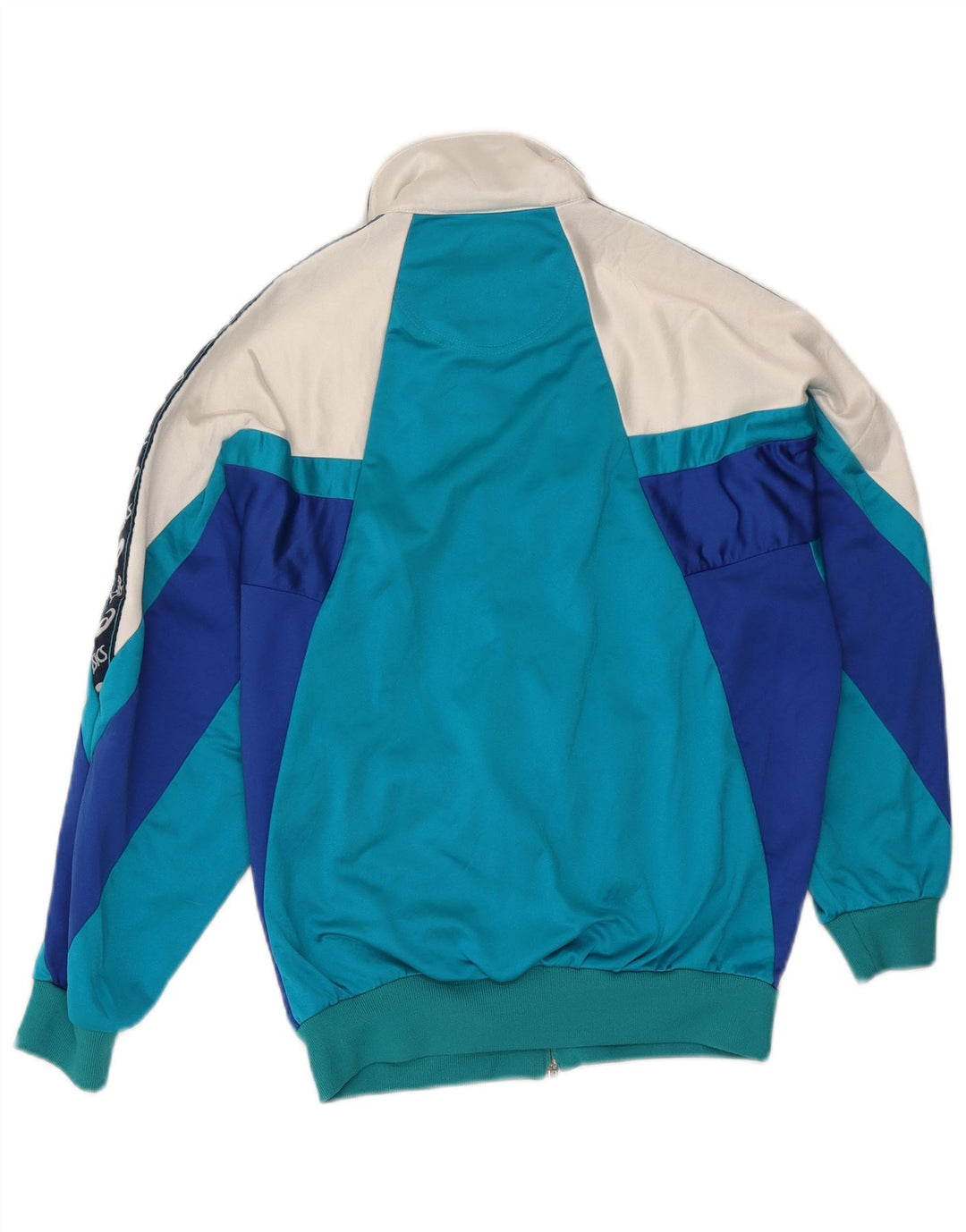 Asics Mens Graphic Tracksuit Top Jacket IT 44 XS Azul Colourblock