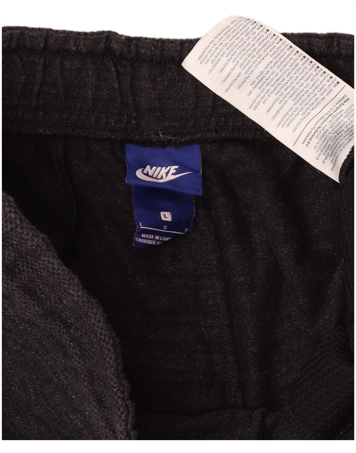 Shorts esportivos masculinos Nike grande algodão cinza