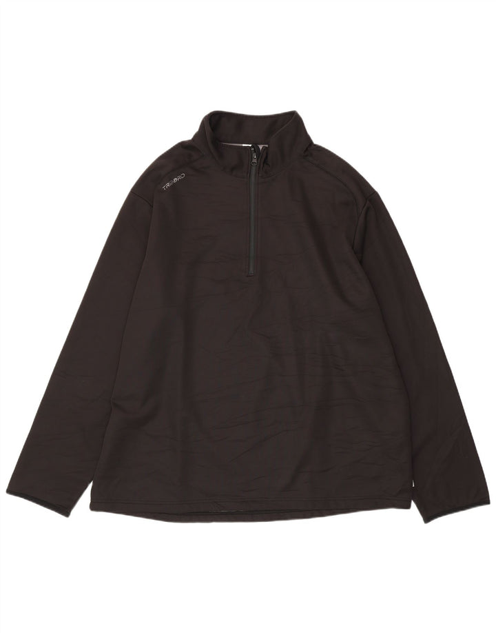 Moletom masculino TRIBORD com zíper e gola 3XL poliéster preto