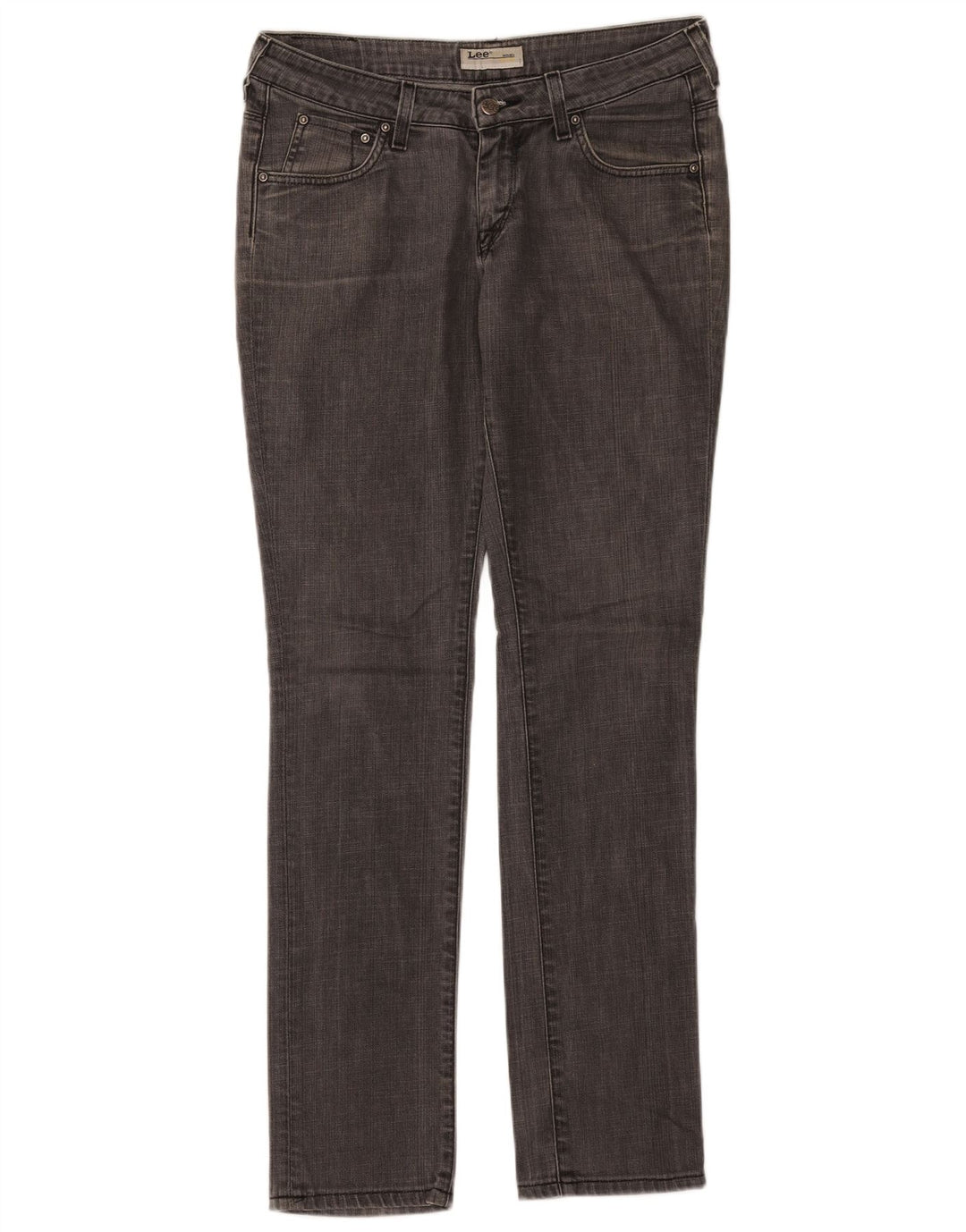 LEE Feminino Norma Slim Jeans W30 L33 Cinza Algodão