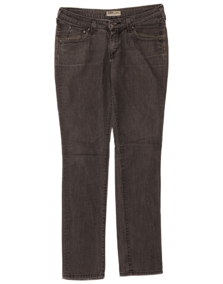 LEE Feminino Norma Slim Jeans W30 L33 Cinza Algodão